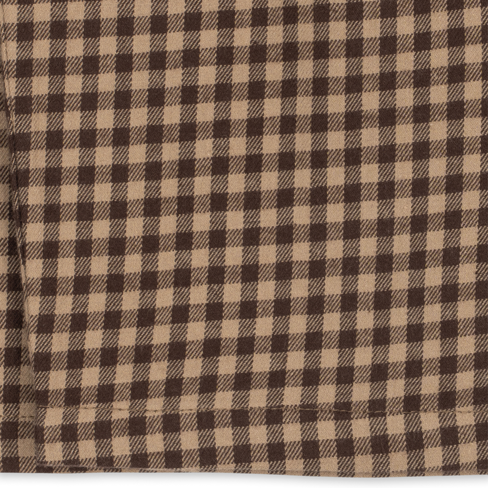 Konges Sløjd Hose aus Baumwolle 'Foret' Chocolate Check