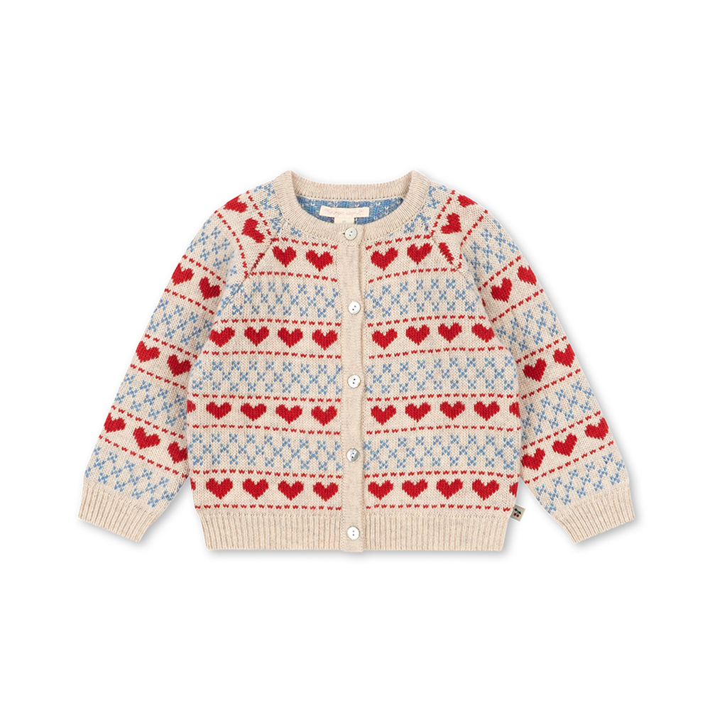 Konges Sløjd Knitted Cardigan 'Belou' Heart