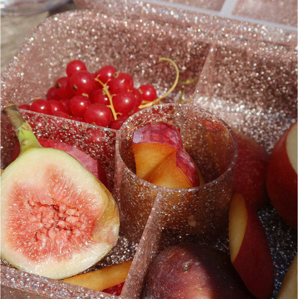 Konges Sløjd  Lunchbox 'Bento' Cherry Glitter - Online MY SNOWFLAKE
