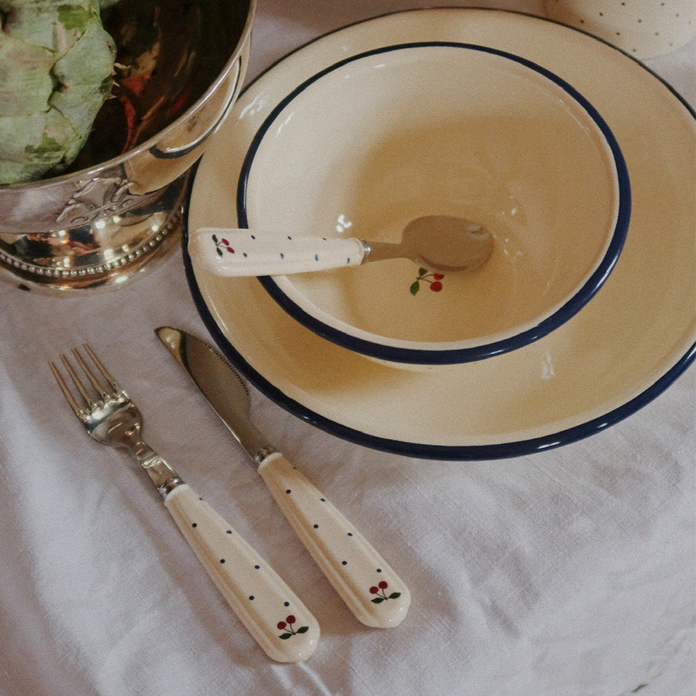 Konges Sløjd Cutlery Set Navy Dots