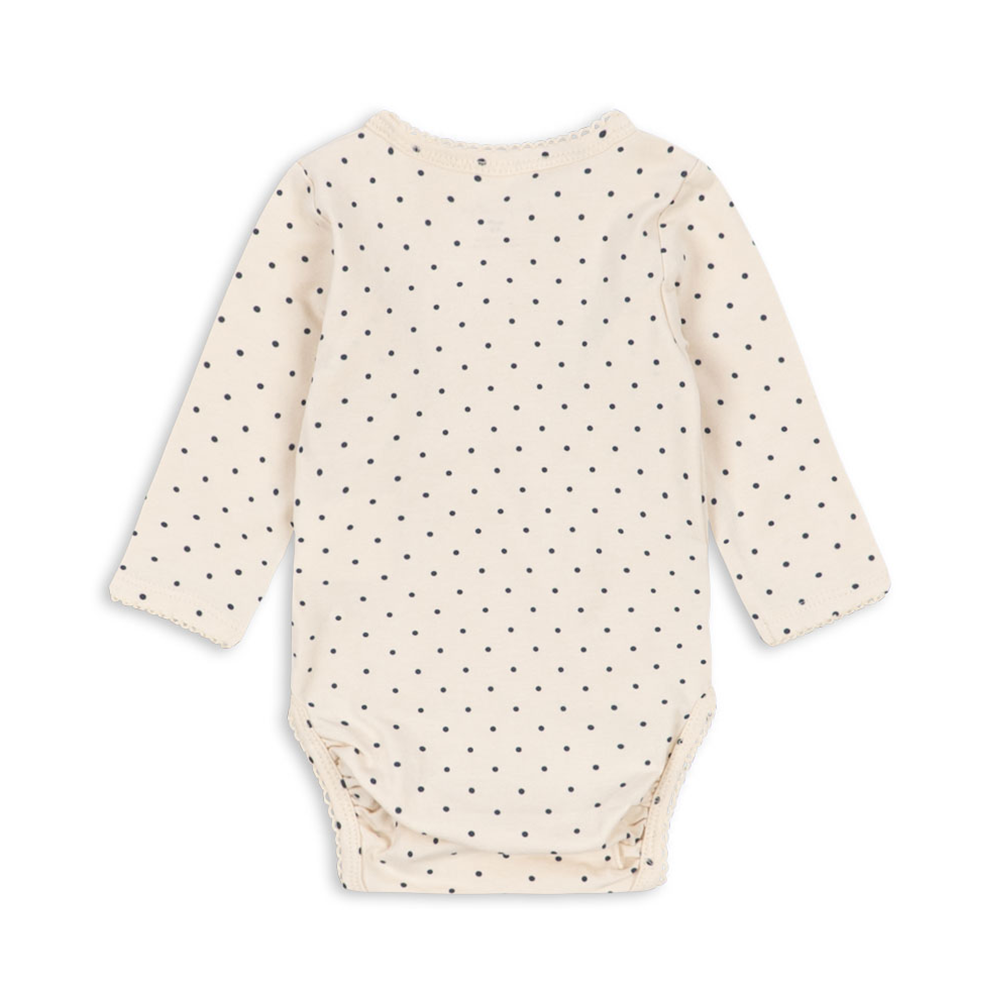 Konges Sløjd Newborn Wickelbody 'Basic' Blue Dot - Online MY SNOWFLAKE