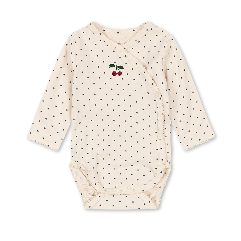 Konges Sløjd Newborn Wickelbody 'Basic' Blue Dot - Online MY SNOWFLAKE