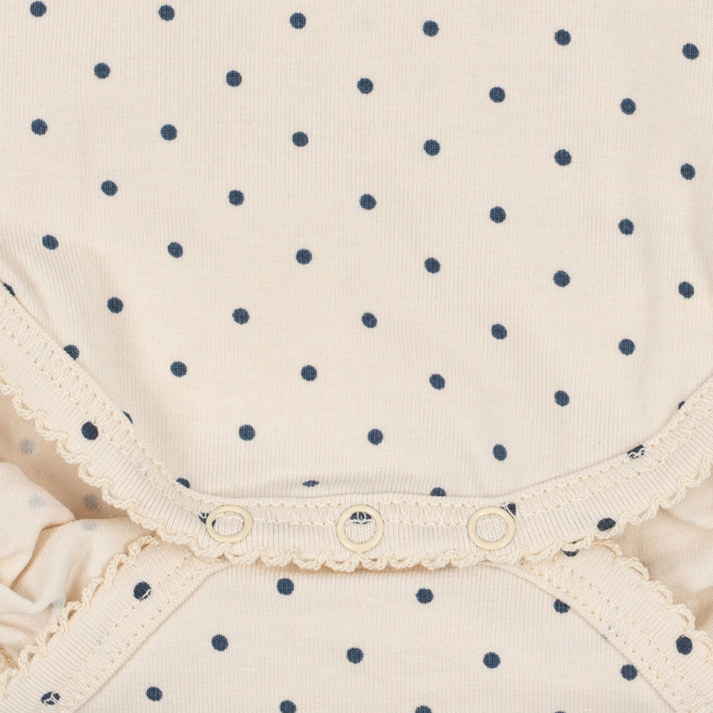 Konges Sløjd Newborn Wickelbody 'Basic' Blue Dot - Online MY SNOWFLAKE