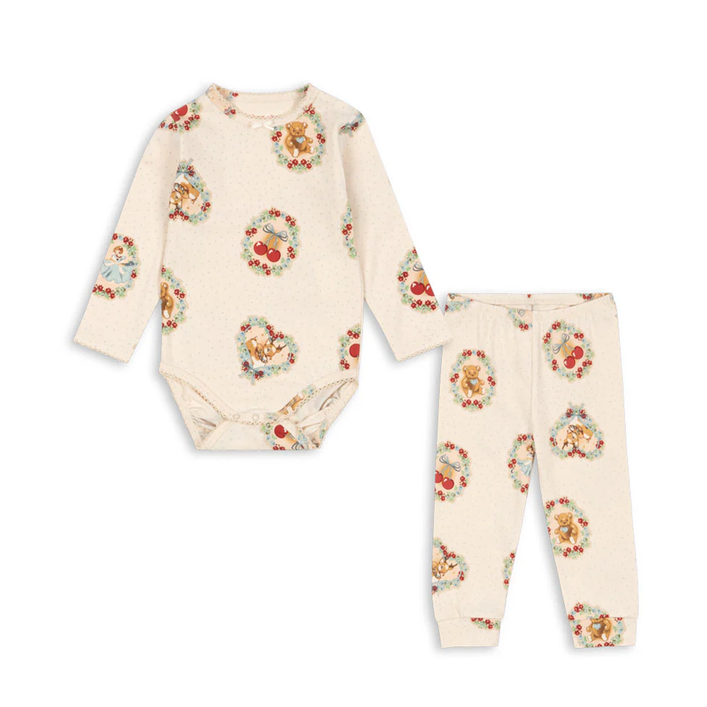 Ensemble Body et Legging Konges Sløjd 'Basic' Deer Diary
