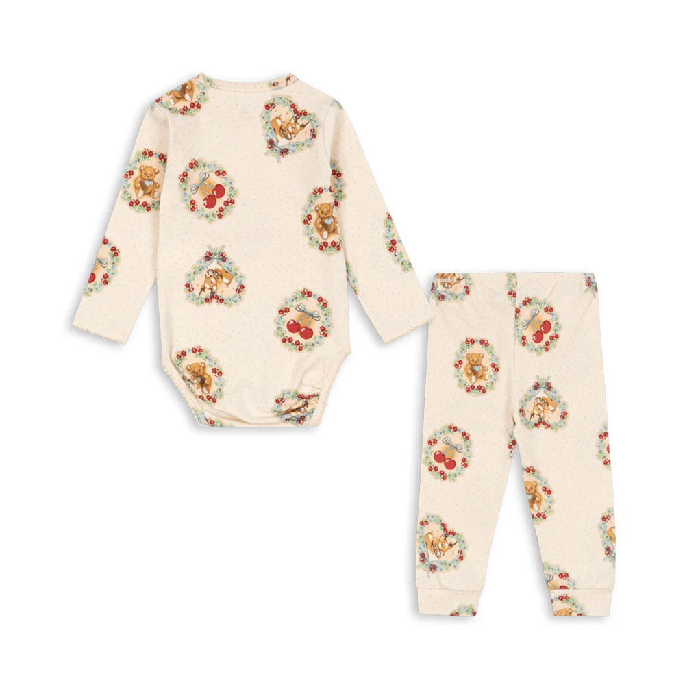 Ensemble Body et Legging Konges Sløjd 'Basic' Deer Diary