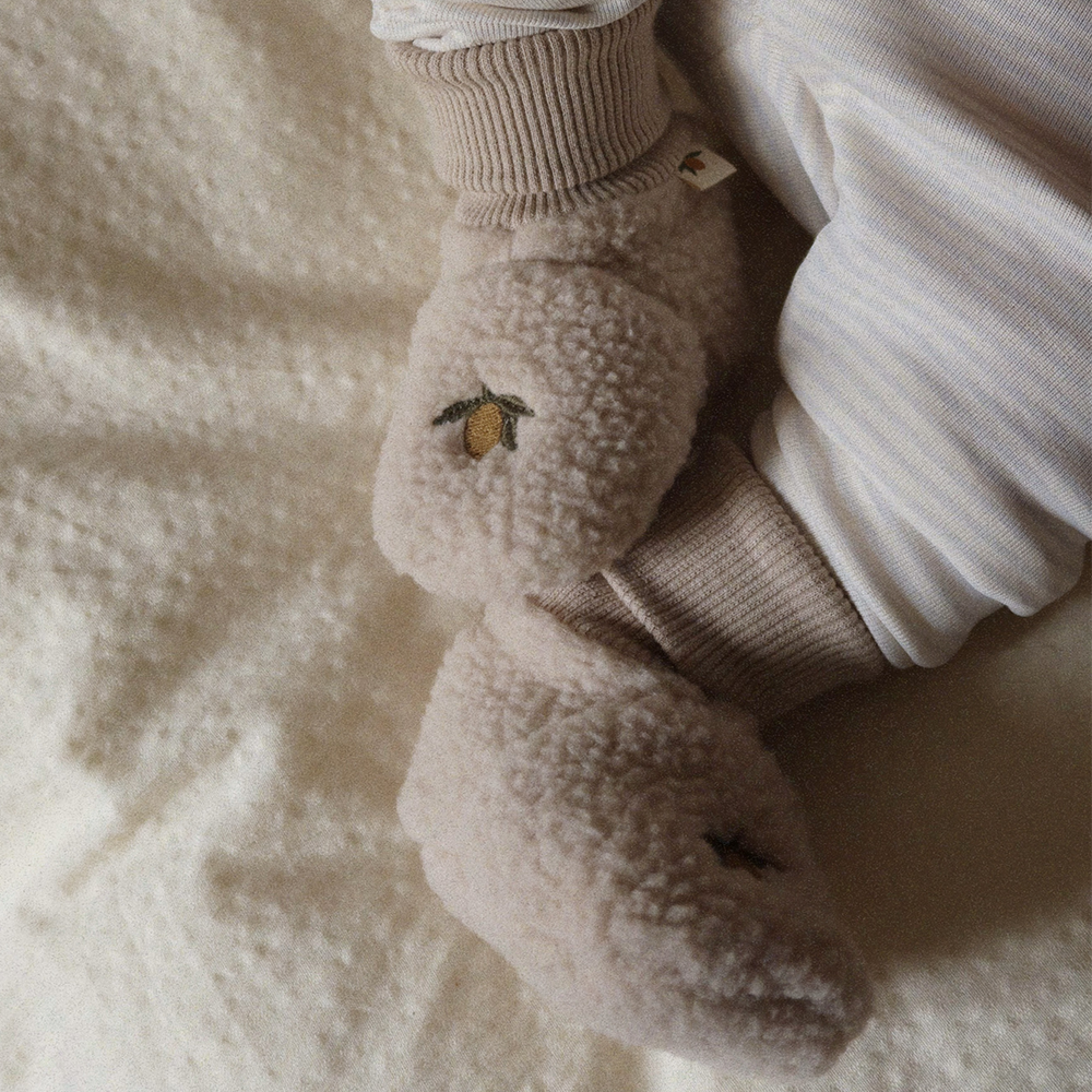 Konges Sløjd Baby Booties 'Safa' Oxford Tan