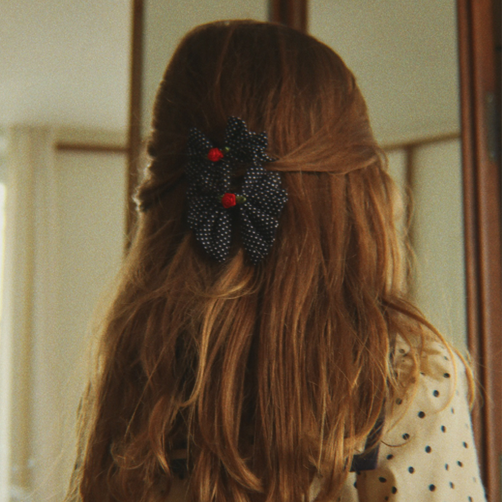 Konges Sløjd Bow Hair Clips 'Bow' Rose Rouge