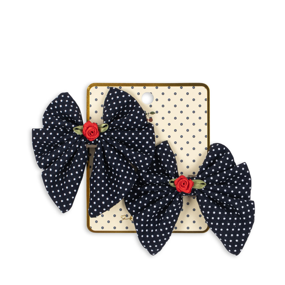 Konges Sløjd Bow Hair Clips 'Bow' Rose Rouge