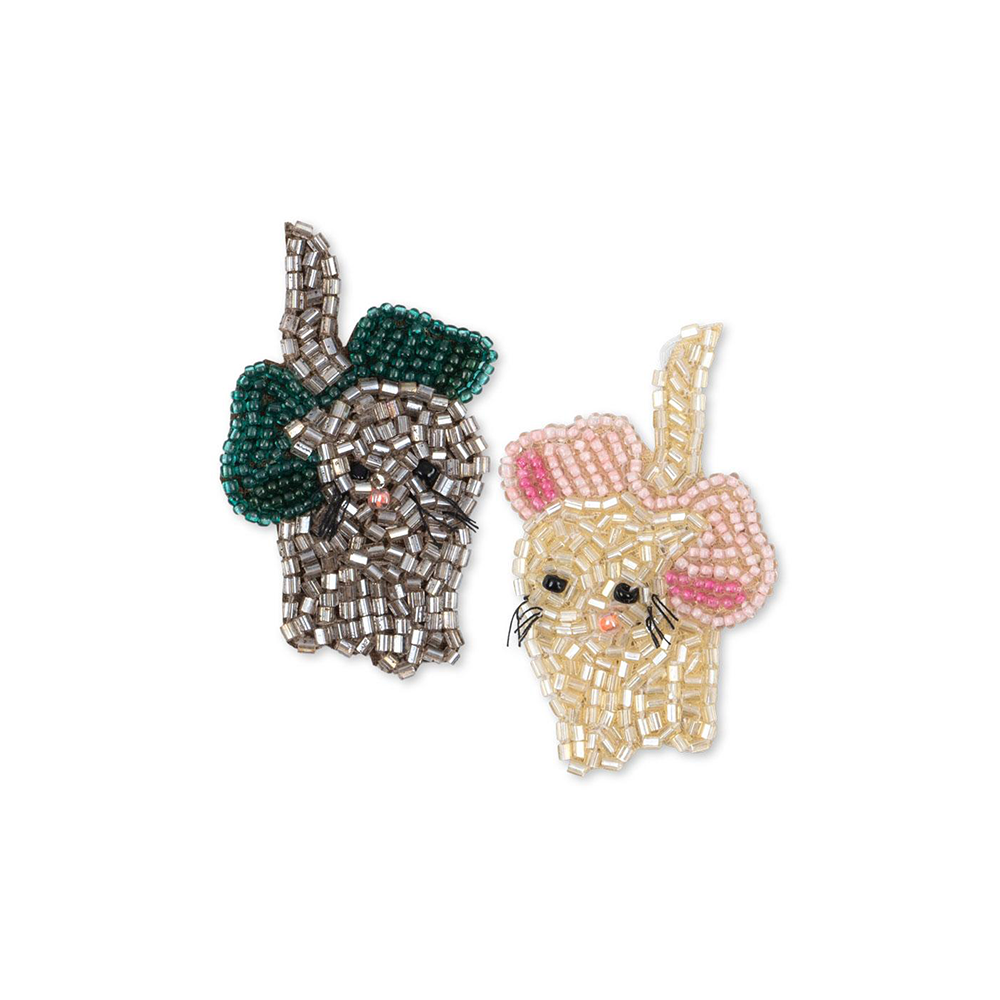 Konges Sløjd Haarclips mit Perlen Bow Kitty - Online MY SNOWFLAKE