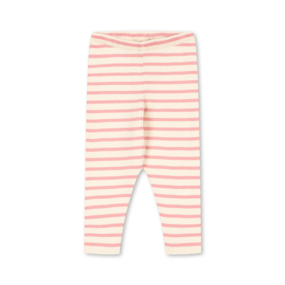Konges Sløjd Baby Leggings 'Buma' Peony Butter Stripe