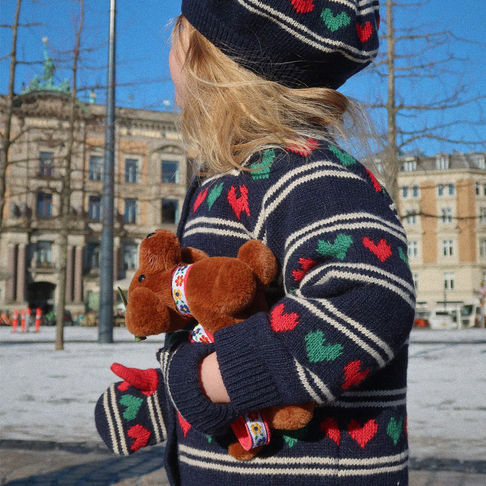 Gilet en maille Konges Sløjd « Belou » Cœur