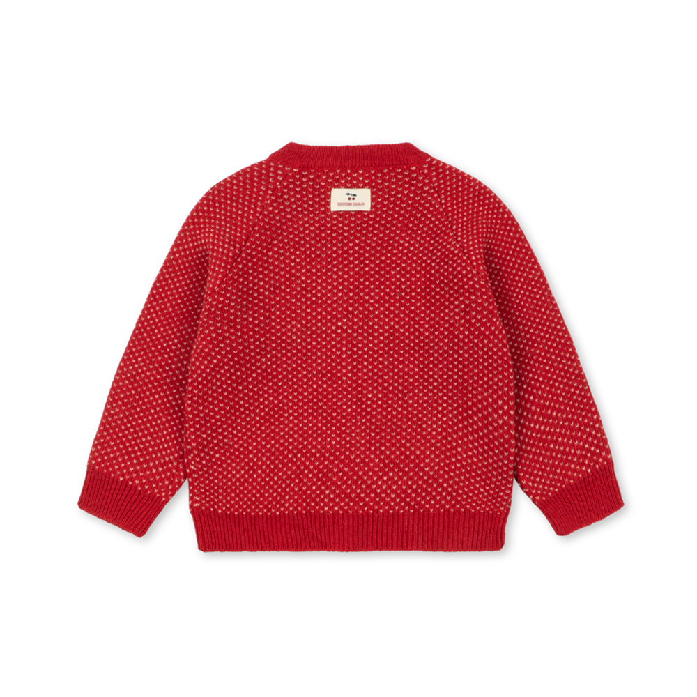 Konges Sløjd Knitted Cardigan 'Belou' Cat Rouge