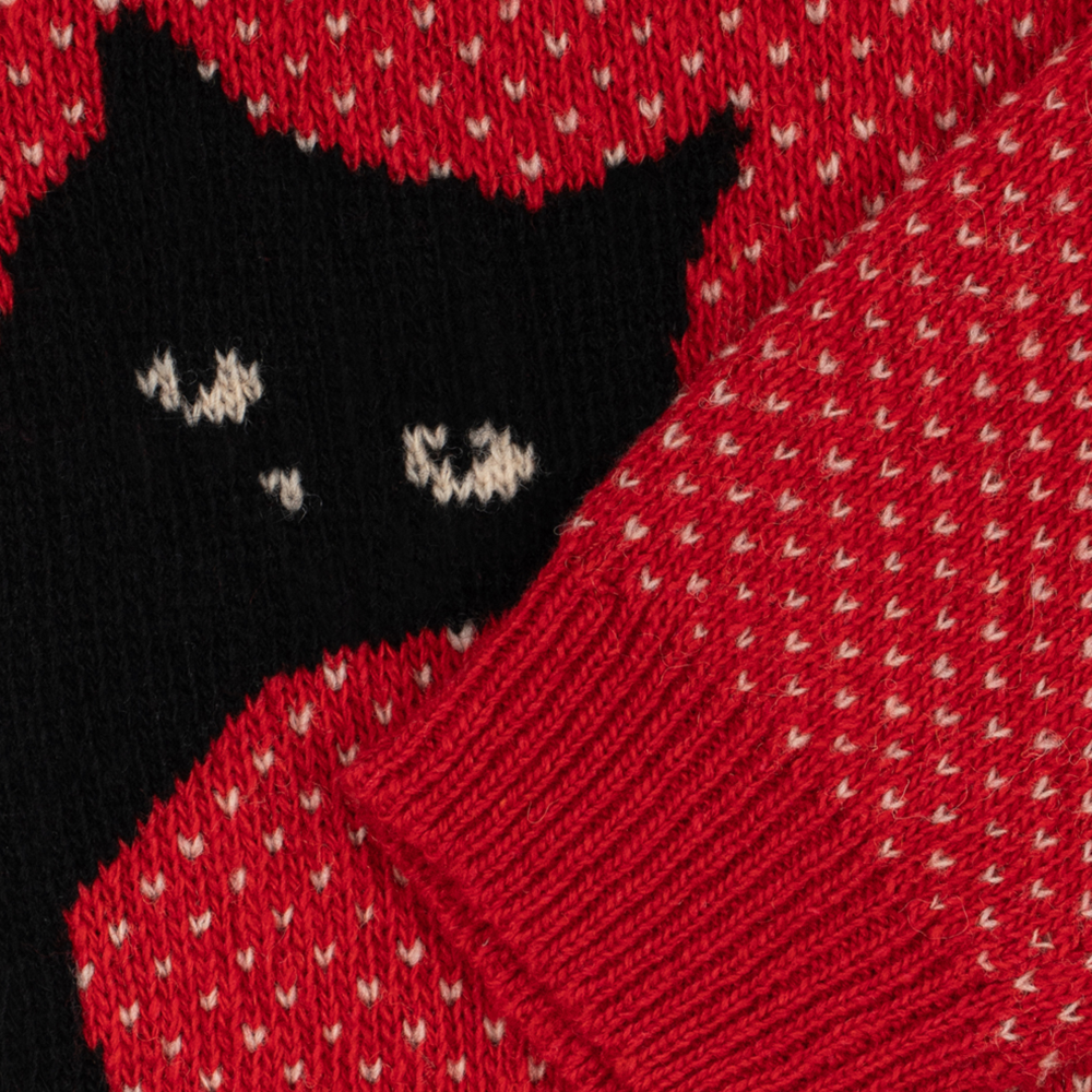Konges Sløjd Knitted Cardigan 'Belou' Cat Rouge