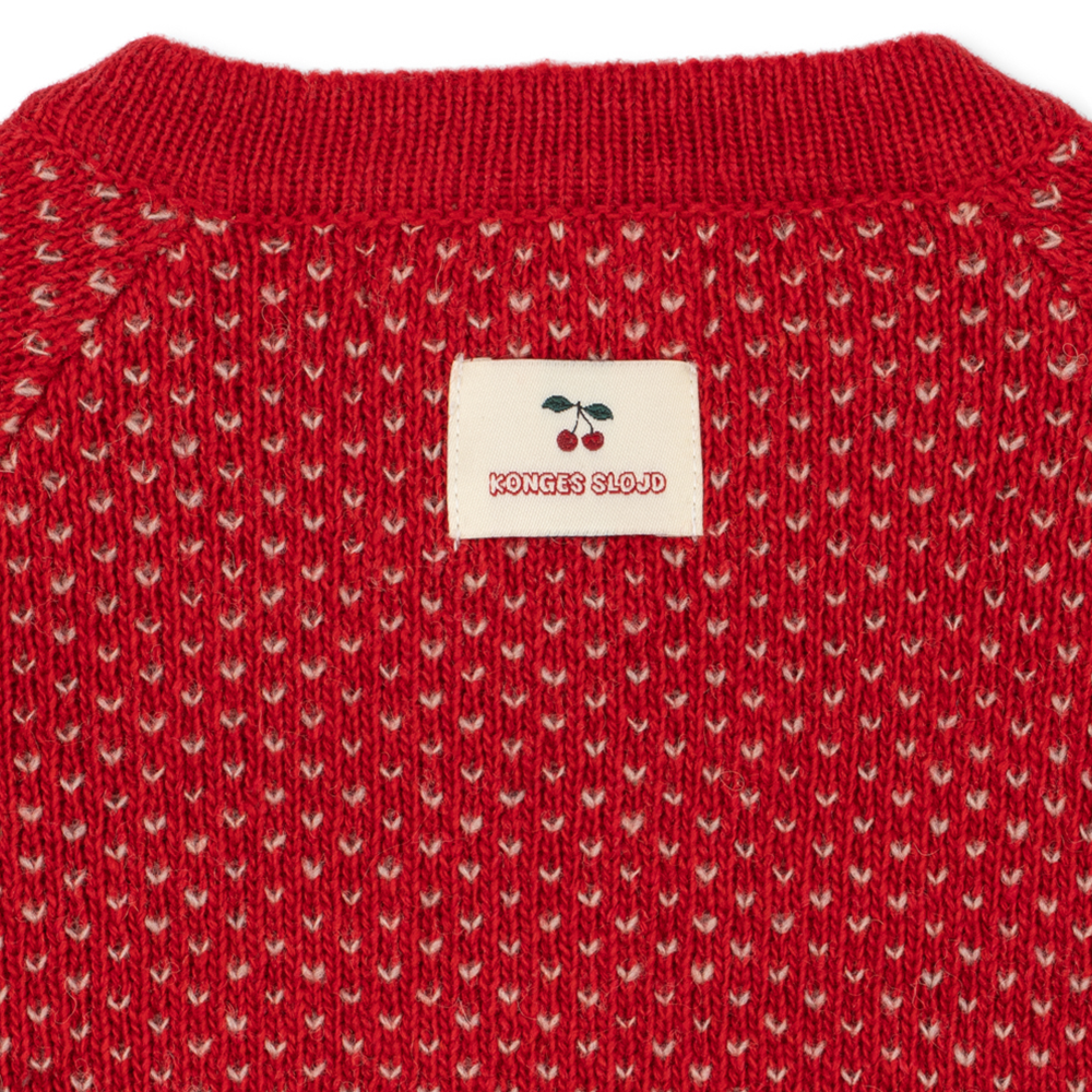 Konges Sløjd Knitted Cardigan 'Belou' Cat Rouge