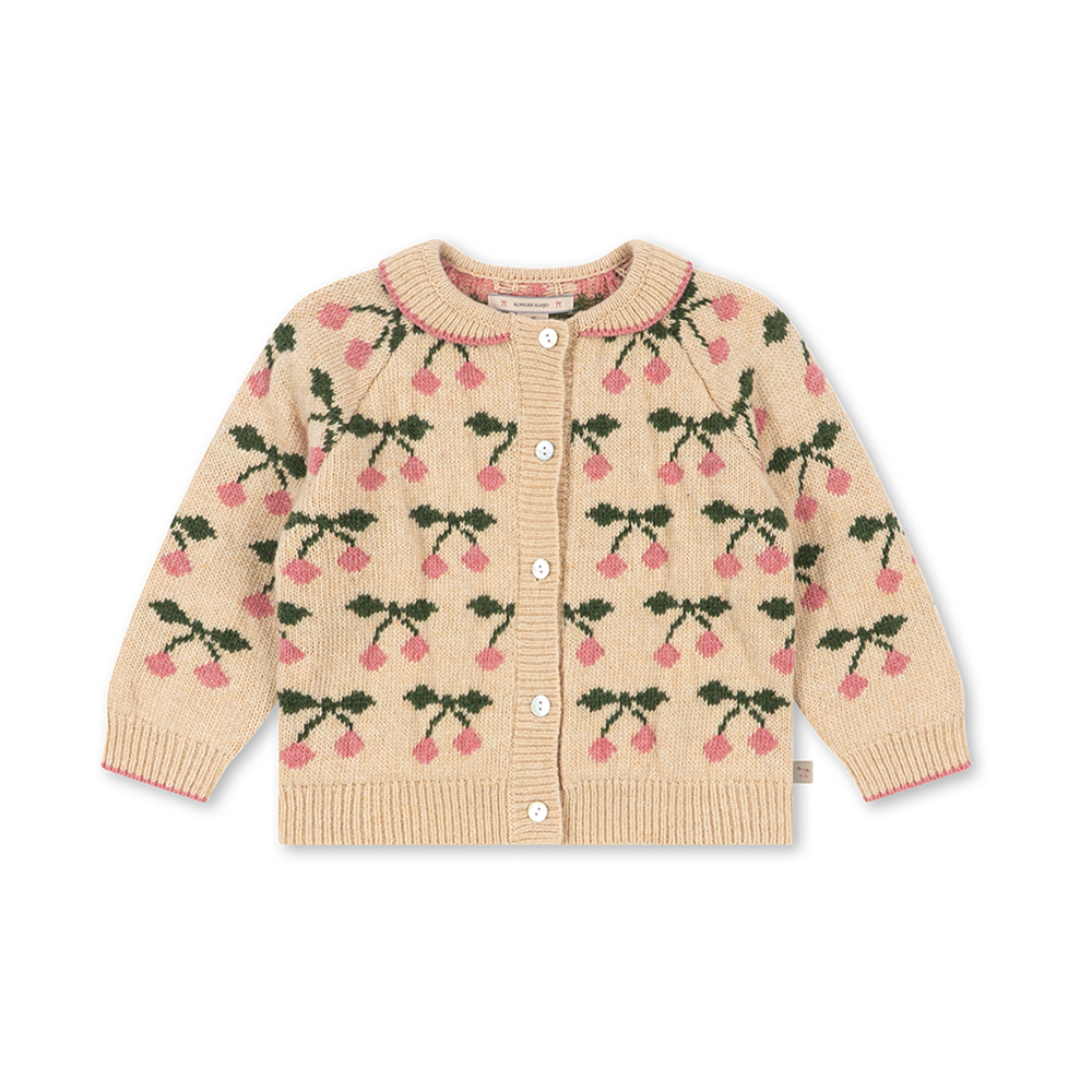 Konges Sløjd Strickcardigan 'Belou' Cherry - Online MY SNOWFLAKE