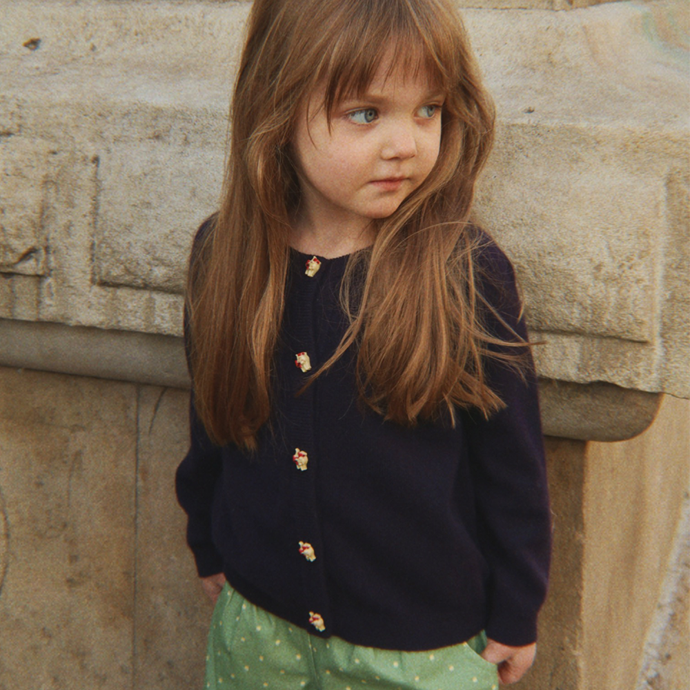Konges Sløjd Wool Cardigan 'Cattie' Blue