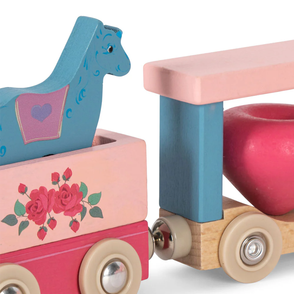 Konges Sløjd Holzzug mit Einhörner Pink - Online MY SNOWFLAKE