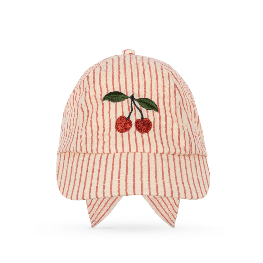 Konges Sløjd Cap 'Ellie Bow' Amour Stripe