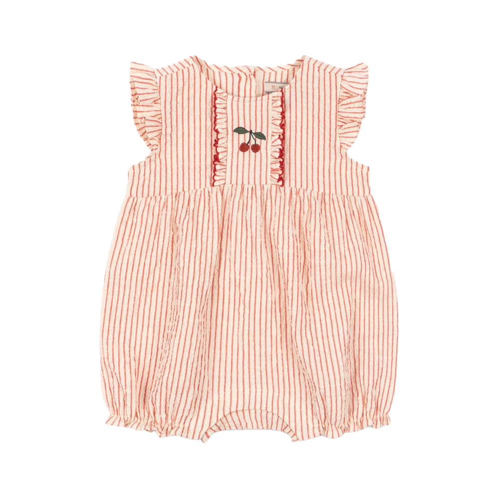 Konges Sløjd Combinaison en seersucker « Ellie » Amour Stripe