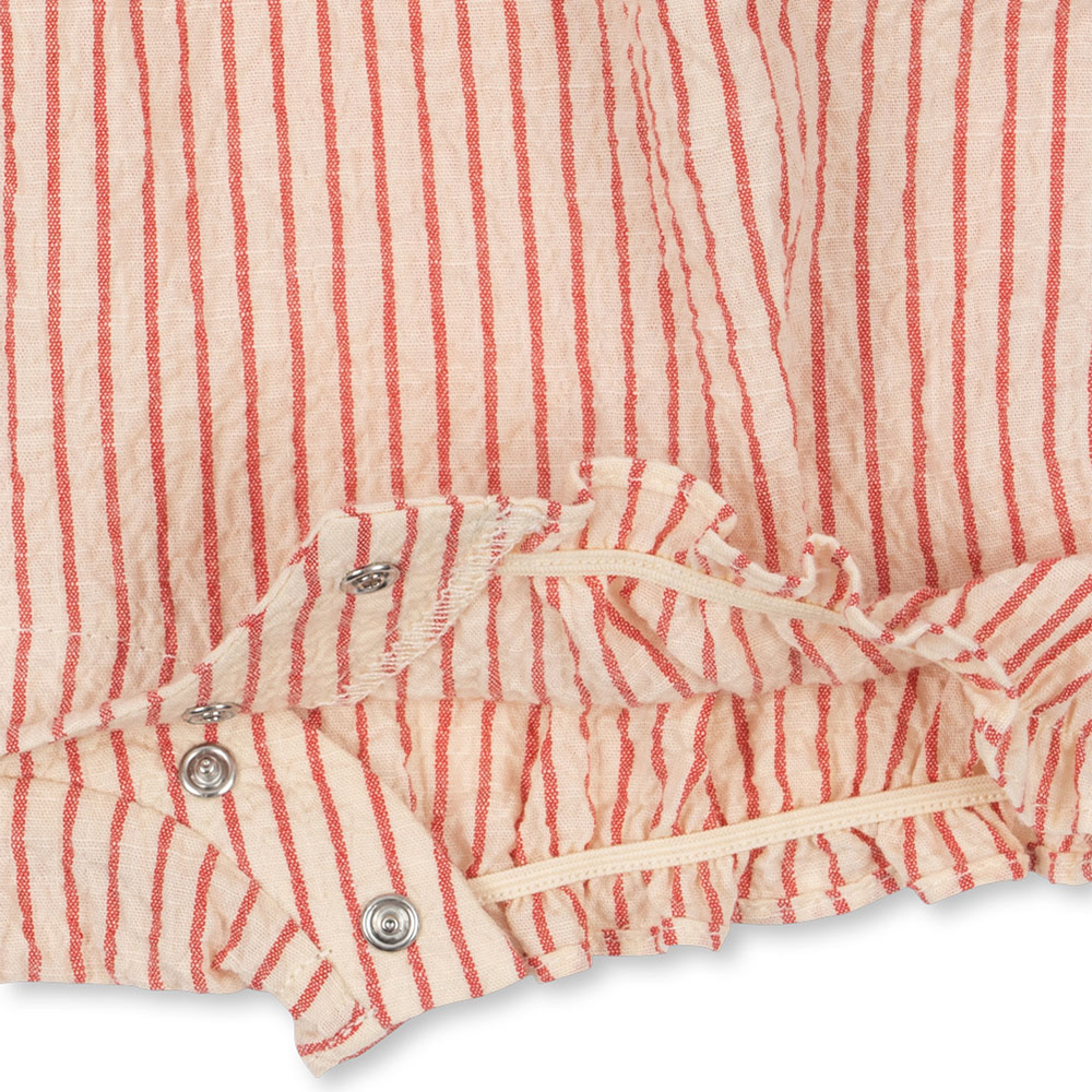 Konges Sløjd Combinaison en seersucker « Ellie » Amour Stripe