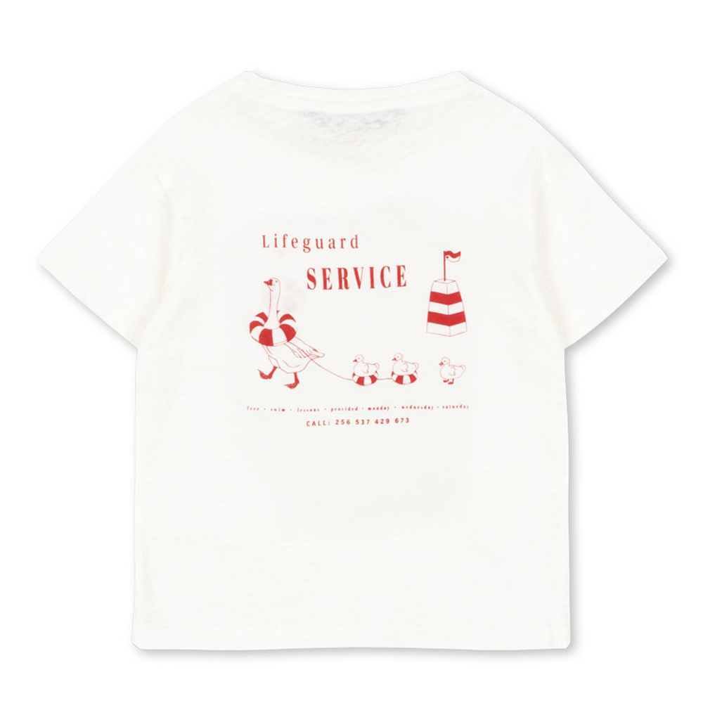 Konges Sløjd T-Shirt für Erwachsene 'Era Mommy'  Off White/Lifeguard Service