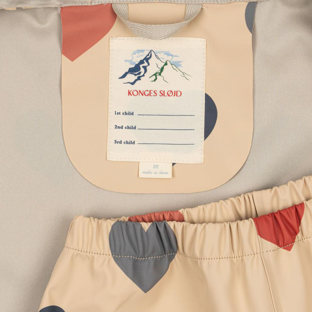 Konges Sløjd  Regenjacke/-hose Set 'Faire'  Bon Coeur Coloré