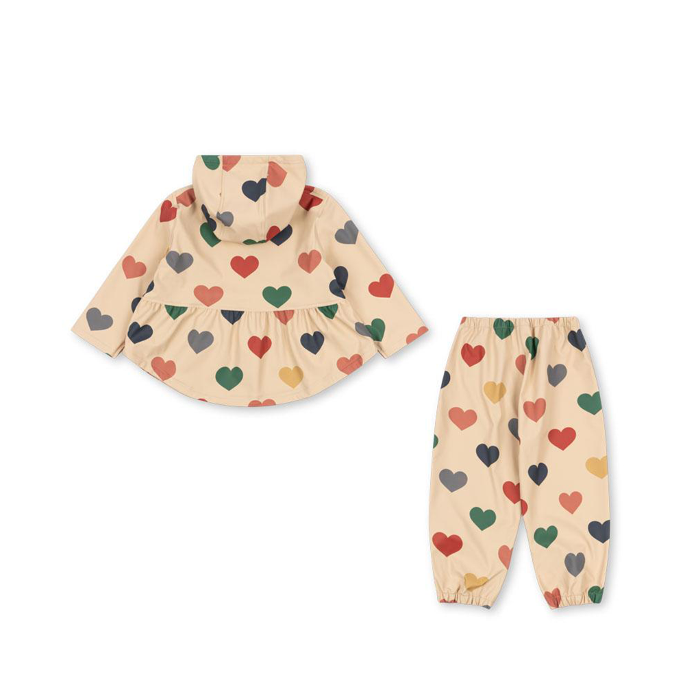 Konges Sløjd  Regenjacke/-hose Set 'Faire'  Bon Coeur Coloré