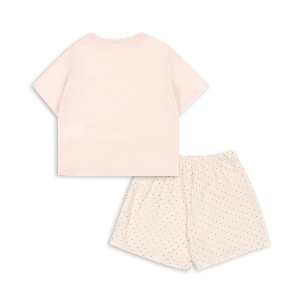 Konges Sløjd T-Shirt und Shorts 'Famo Box Fit' Pirouette Dot/Creole Pink