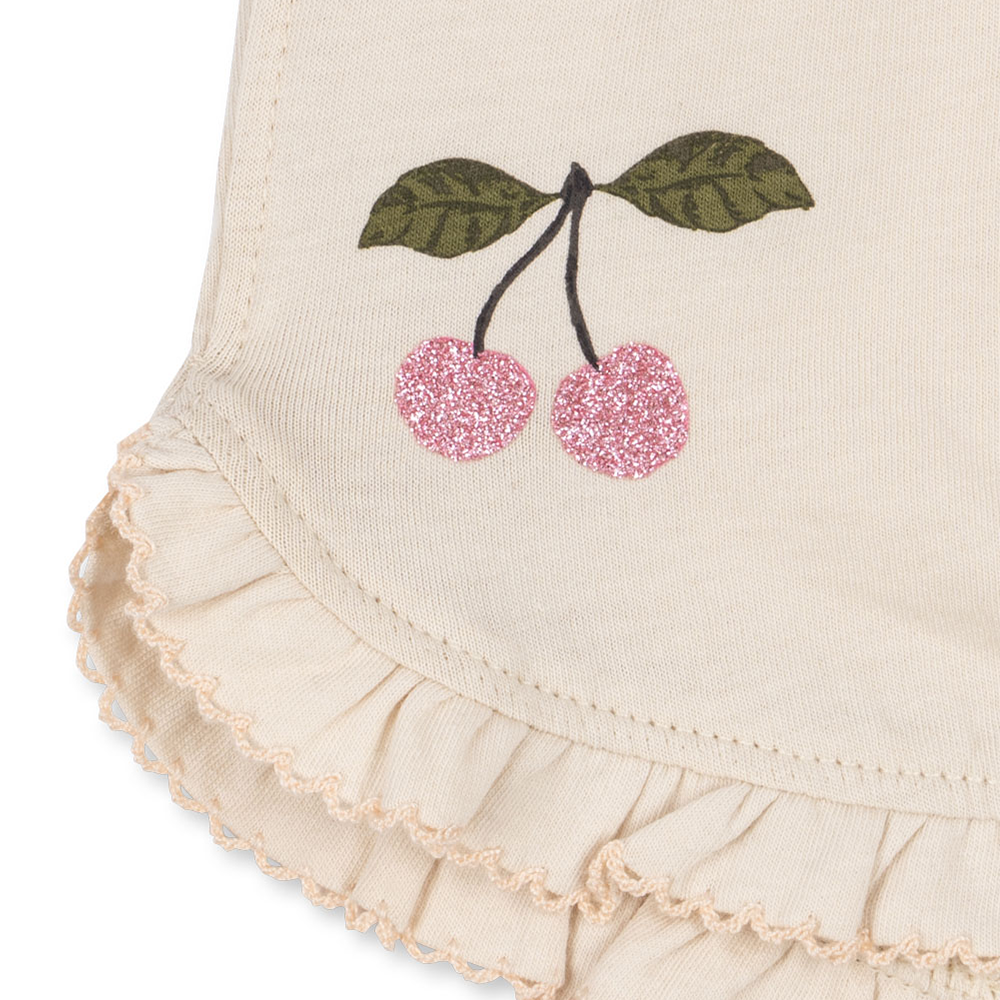 Konges Sløjd T-Shirt et short « Famo Frill Set » Buttercream