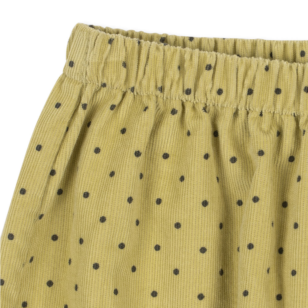 Pantalon en velours côtelé Konges Sløjd 'Marlo' Dot Leek