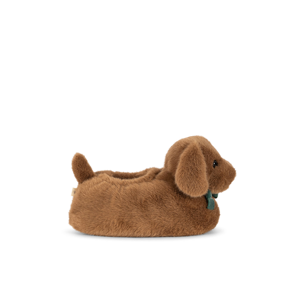 Chaussons Konges Sløjd 'Sausage Dog' Chicory Coffee