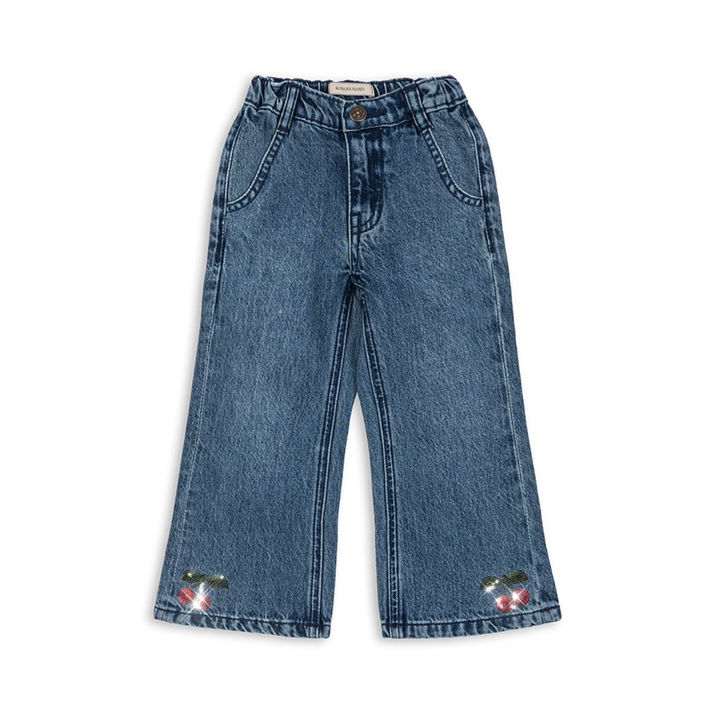 Konges Sløjd Flare Jeans 'Elba' Denim Blue - Online MY SNOWFLAKE