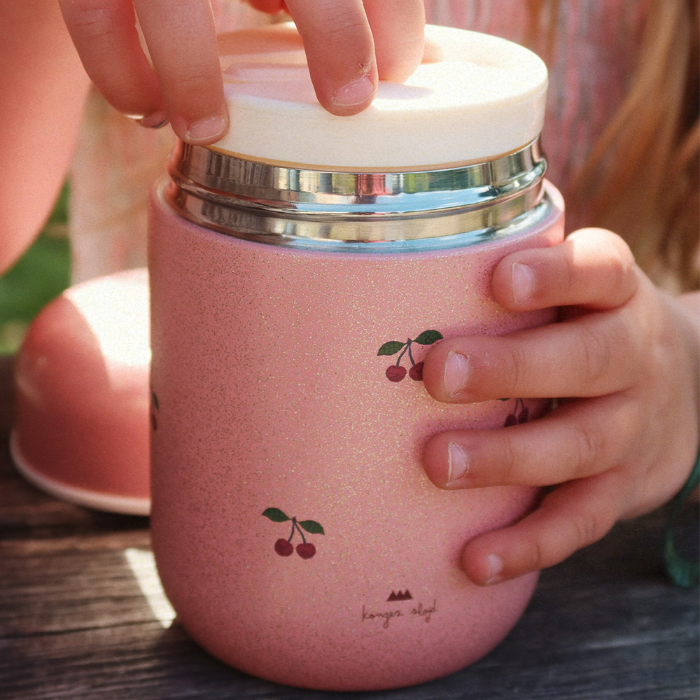 Konges Sløjd  Thermo Lunchbehälter 'Glitter' Cherry Glitter