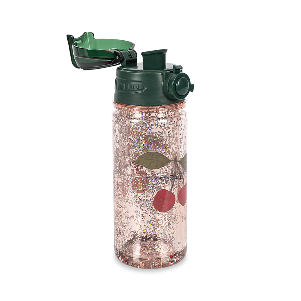 Konges Sløjd Glitter Water Bottle Cherry Glitter