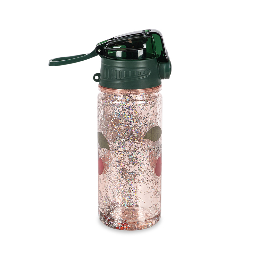 Konges Sløjd Glitter Water Bottle Cherry Glitter