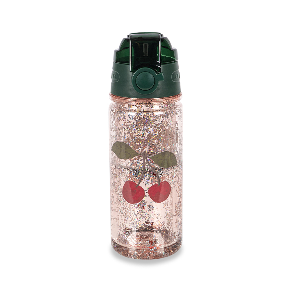 Konges Sløjd Glitter Water Bottle Cherry Glitter
