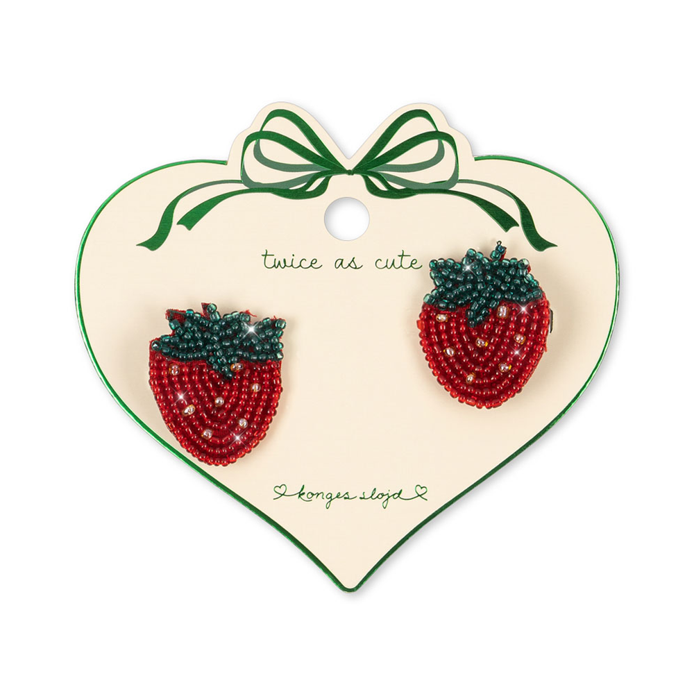 Konges Sløjd Haarclips mit Perlen Strawberry - Online MY SNOWFLAKE