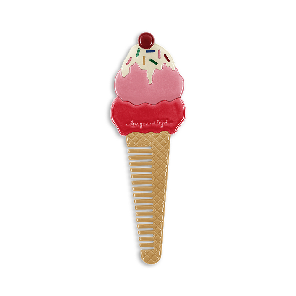 Konges Sløjd Kamm 'Ice Cream' Amour Pink