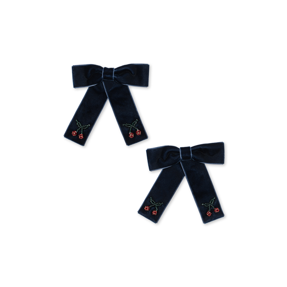 Konges Sløjd Haarclips 'Juliette Bow' Navy