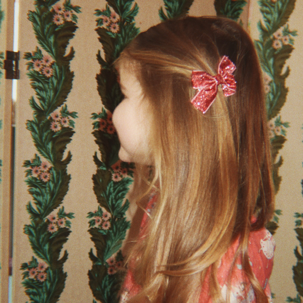 Konges Sløjd Pinces à cheveux « Micki Bow » paillettes rouges/paillettes roses