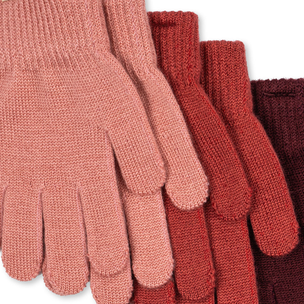 Konges Sløjd 'Filla' Mittens 3-Pack Rose Mix