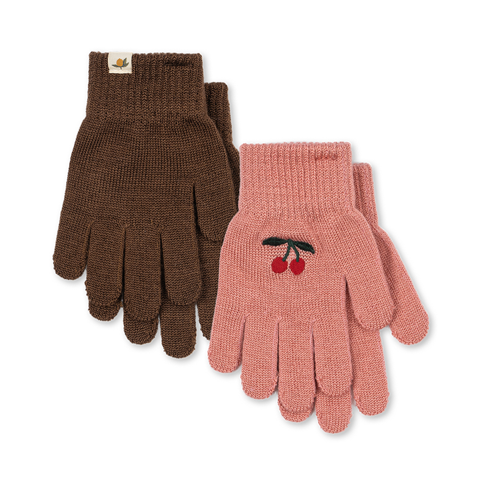 Konges Sløjd Gants 'Filla' lot de 2 Sorbet