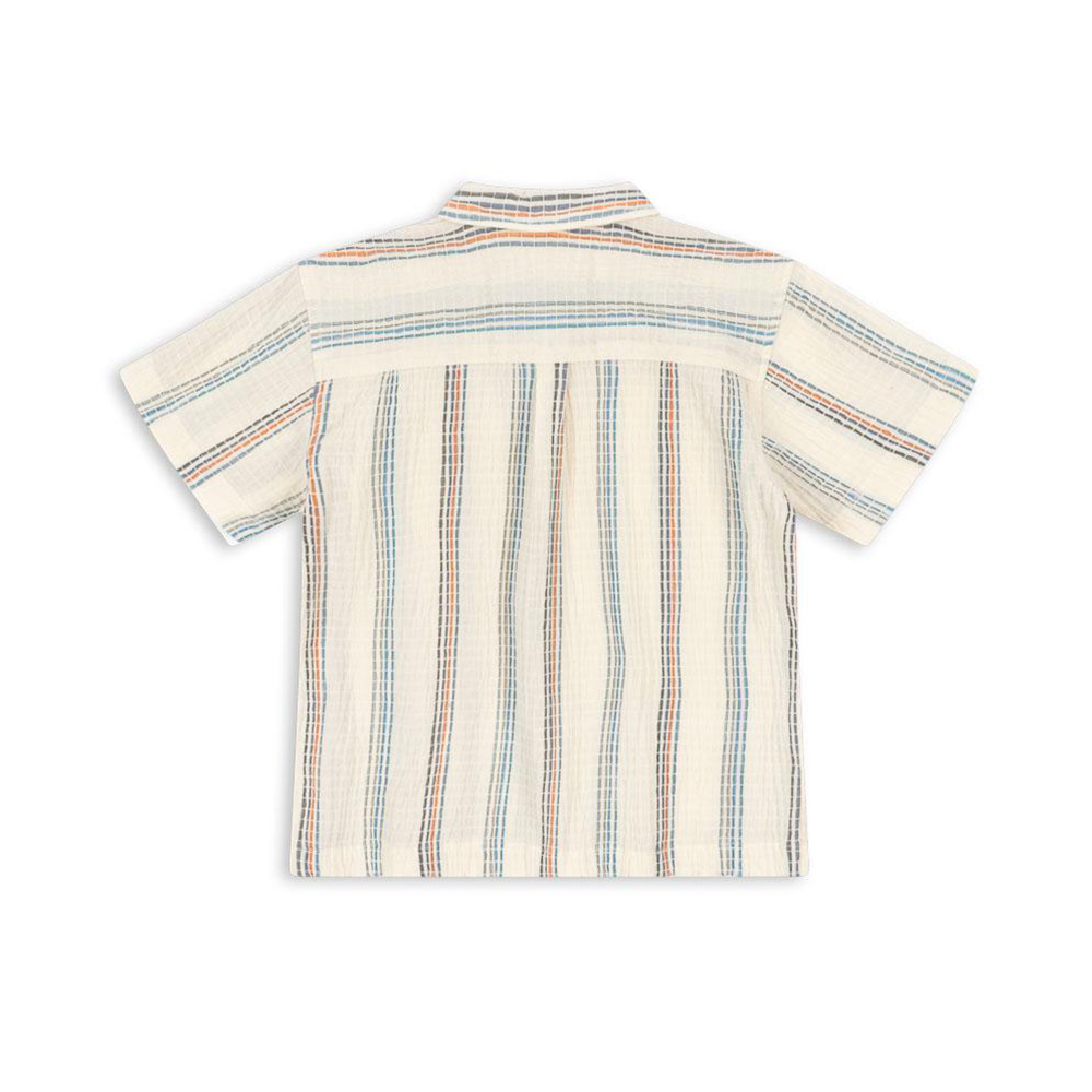 Chemise en seersucker 'Vincent' Konges Sløjd blanc antique
