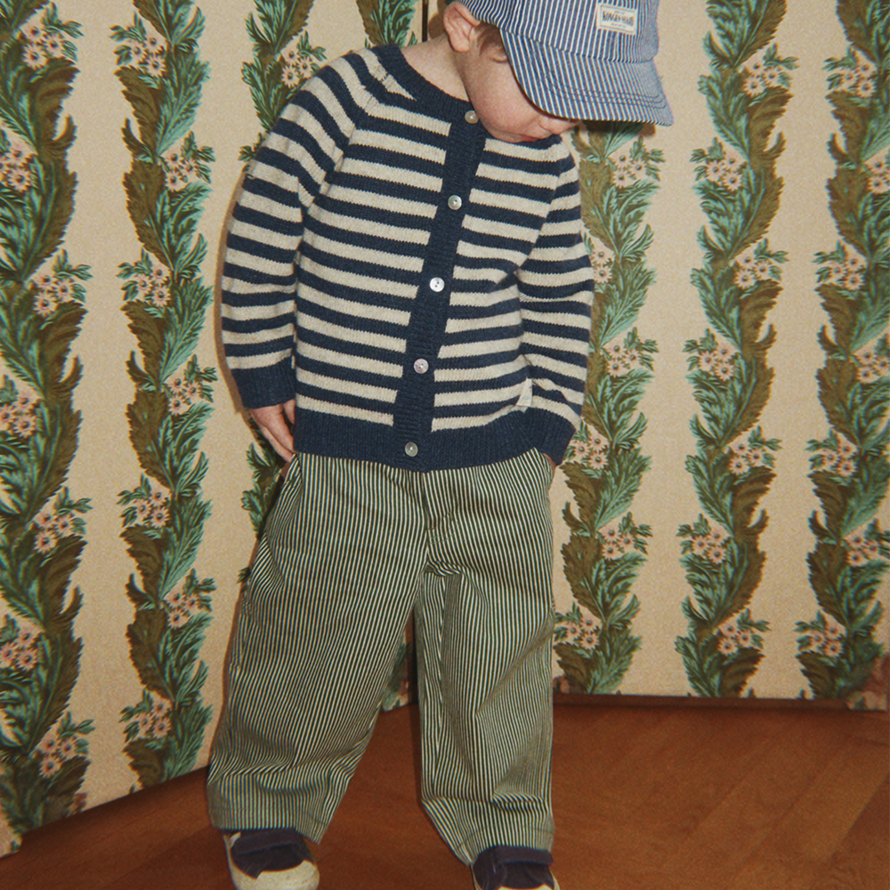 Konges Sløjd Hose 'Luc' Milk Verte Stripe