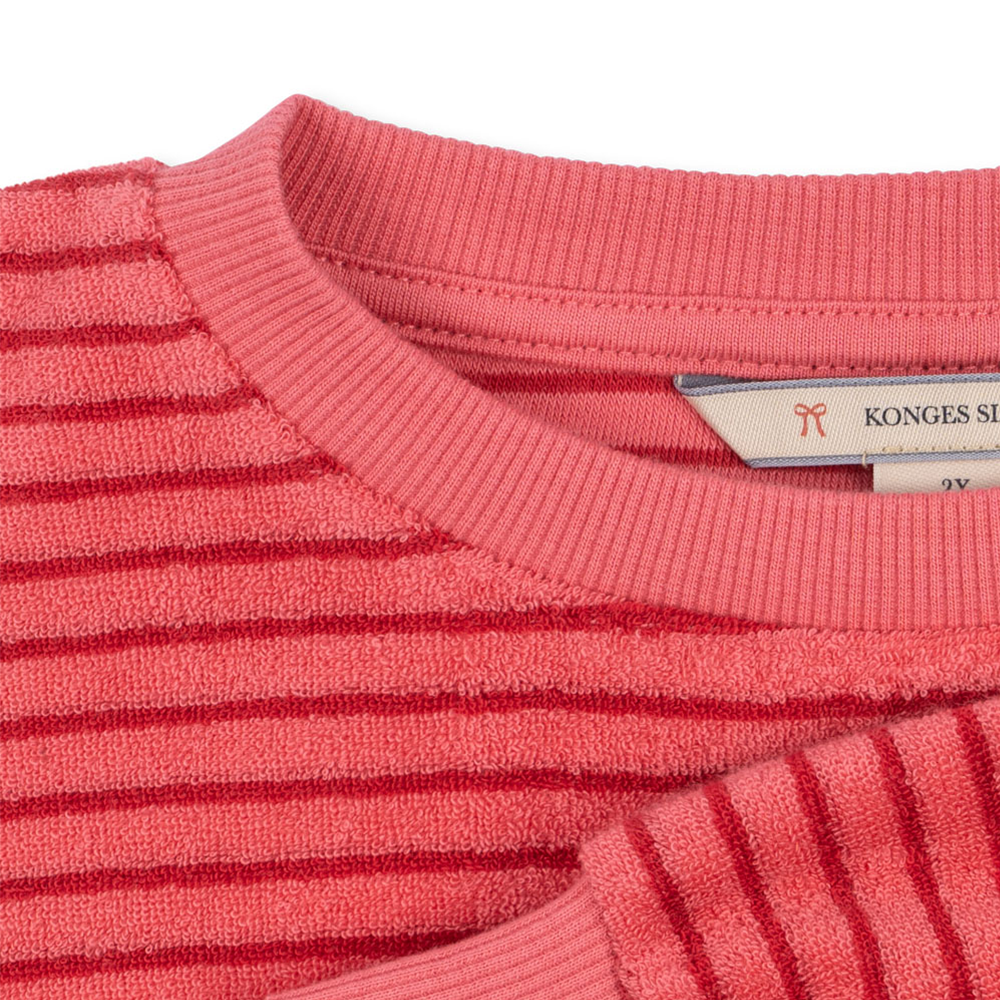 Konges Sløjd Pullover 'Itty' Cardinal Rose Stripe - Online MY SNOWFLAKE