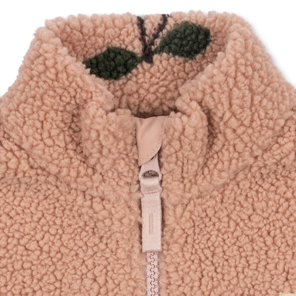 Konges Sløjd Veste en Teddy 'Jody' Ma Grande Cerise Blush