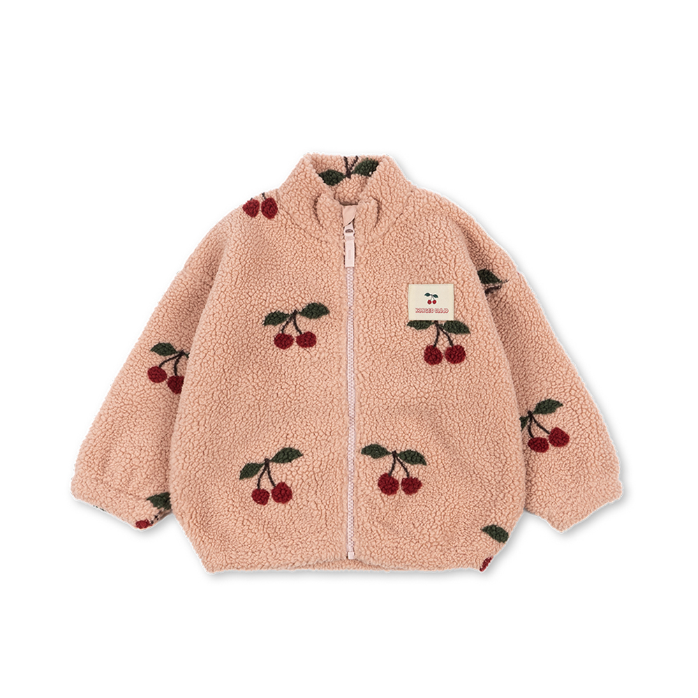 Konges Sløjd Veste en Teddy 'Jody' Ma Grande Cerise Blush