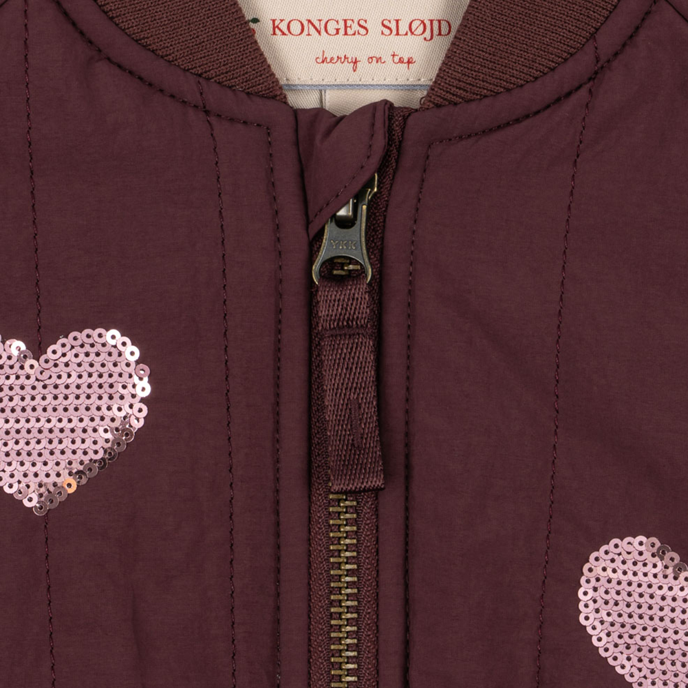 Konges Sløjd Bomber Jacket 'Juno Sequin' Decadent Chocolate
