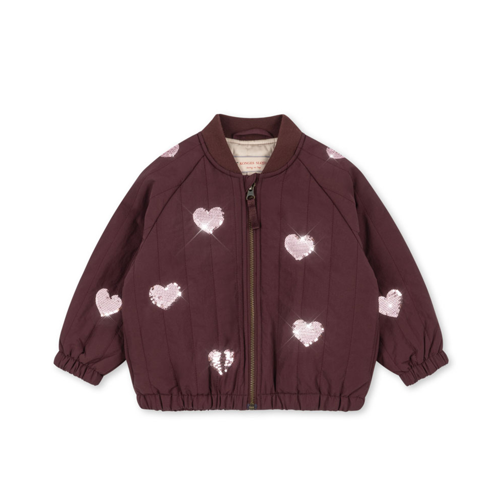 Konges Sløjd Bomber Jacket 'Juno Sequin' Decadent Chocolate
