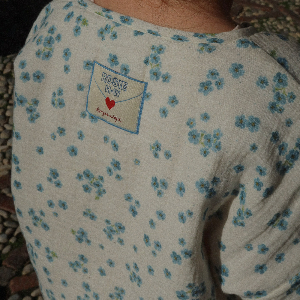 Konges Sløjd  Musselin-Jacke 'RHW X KS' Mioblu Forget Me Not